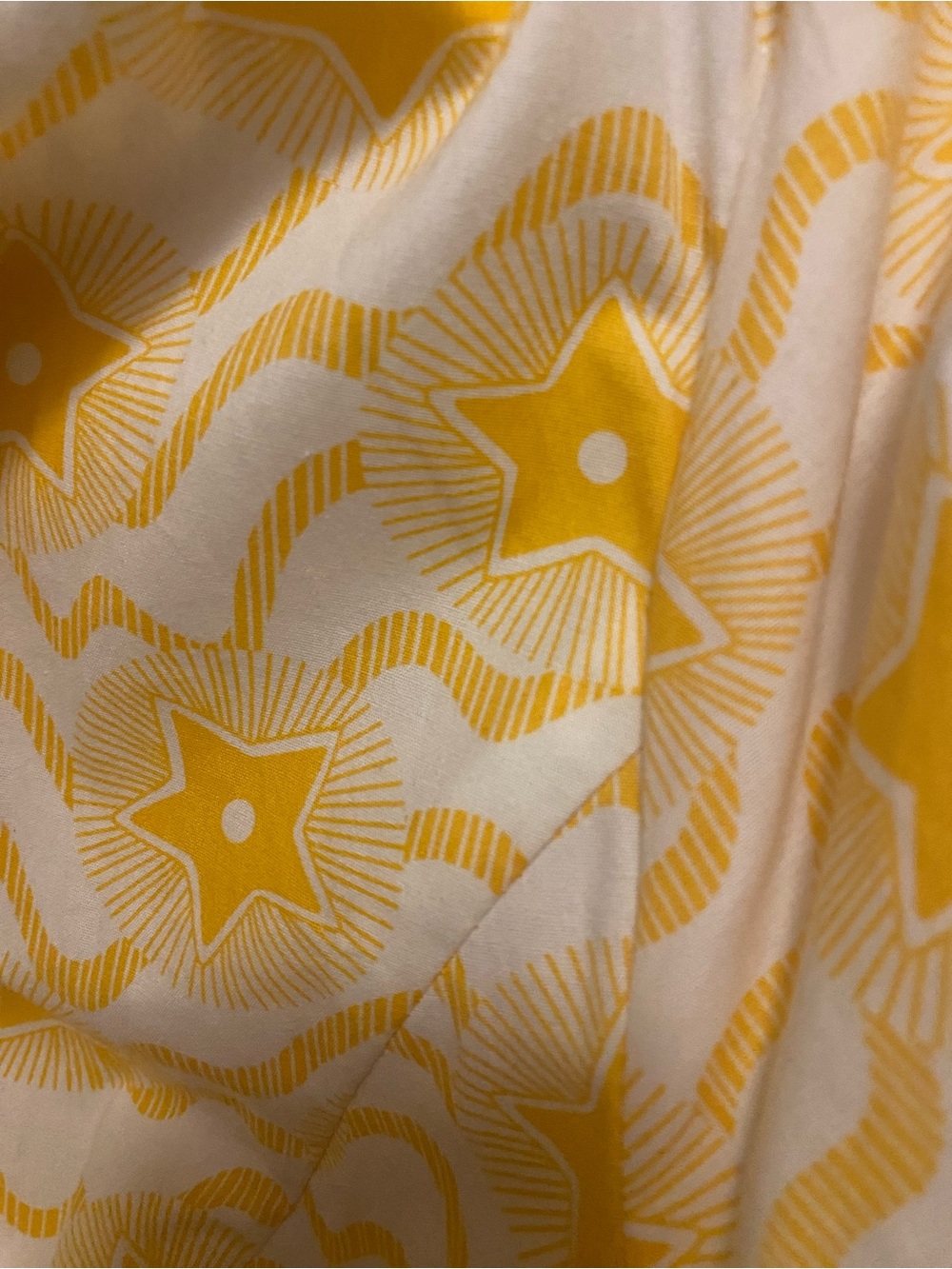 Boden Yellow Star-Print Maxi Shirt Dress - Picture 3 of 3